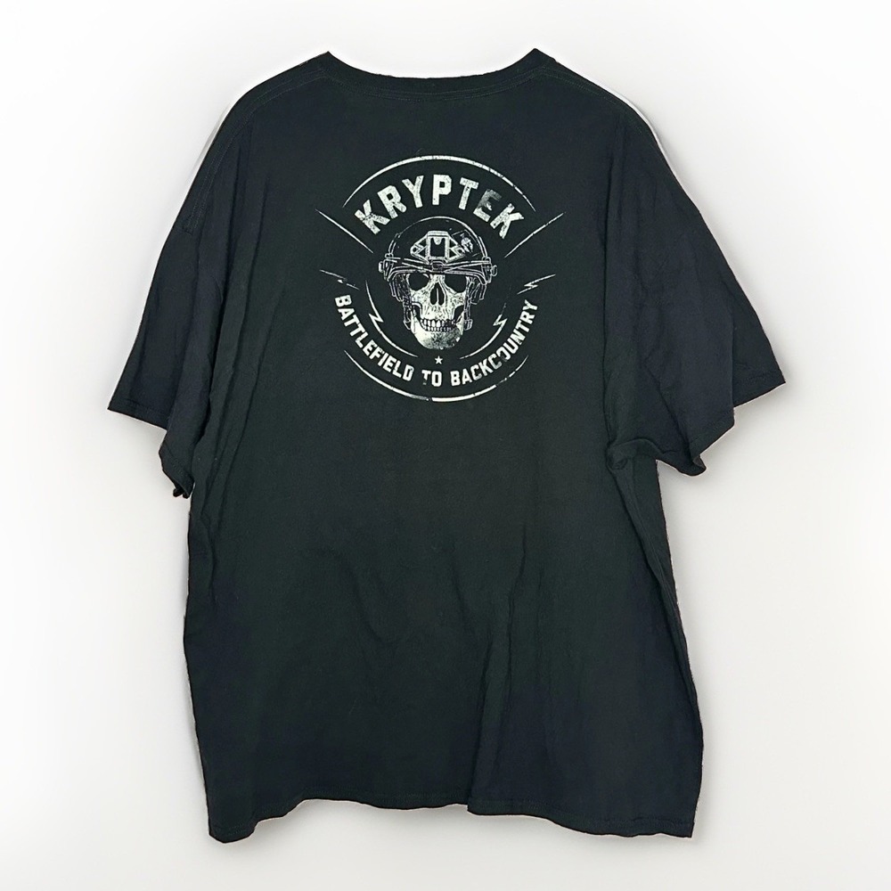 Kryptek Battlefield to Backcountry Skull Graphic T Shirt Black 3XL Tactical Hunt